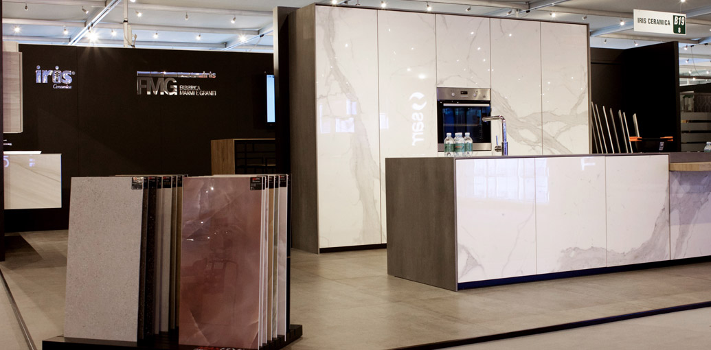 FMG, SAPIENSTONE AND IRIS CERAMICA GO TO SICAM TOGETHER TO BRING NEW DEVELOPMENTS TO THE WORLD OF INTERIOR DESIGN 