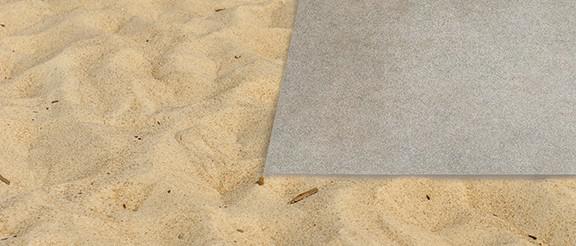 Dry installation on sand