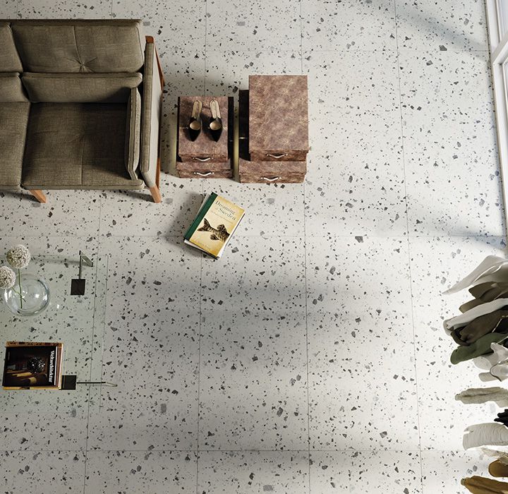 【BLANC IRIS 】chaine de venise Venice White Venice Villa, design effect floor and wall